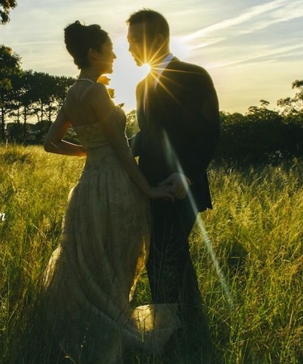 颜颖思与老公婚纱照