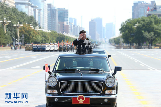 盘点阅兵国产品牌汽车：红旗牌检阅车采用全防弹结构