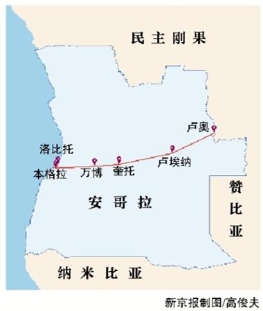 中国企业建成安哥拉最快铁路 建材设备国内采购