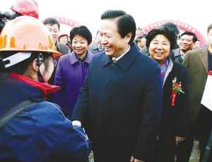 支持苏北振兴江苏通榆河北延工程开工建设