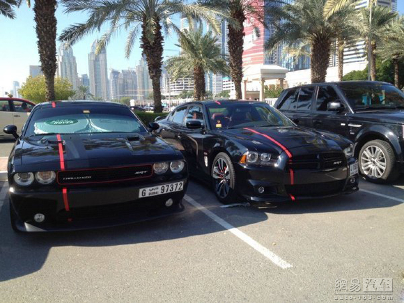 迪拜大学停车场豪车一瞥堪比车展
